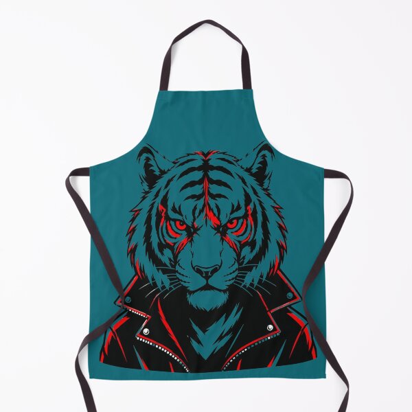 Item preview, Rebel Tiger – Streetwear Mascot Leather Jacket designed and sold by RAYBIL.