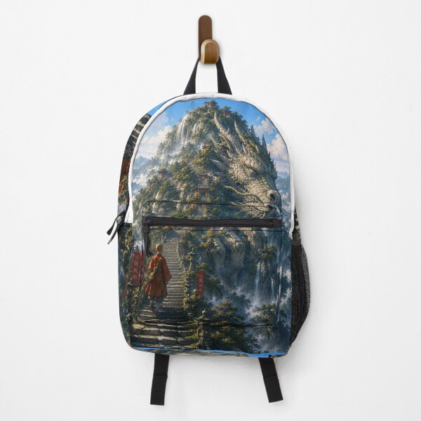 Item preview, The Sleeping Dragon Mountain – Japanese Fantasy Ukiyo-e Wall Art designed and sold by Substance_life.
