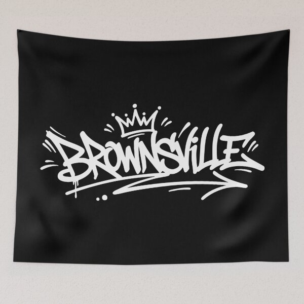 Item preview, Brownsville New York Graffiti Design - Old School Hip Hop & Gangsta Rap Culture Inspired Artwork designed and sold by Design Atlas.