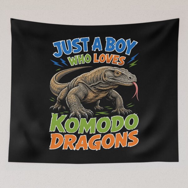 Item preview, Just A Boy Who Loves Komodo Dragons designed and sold by Victor Shadehorn.