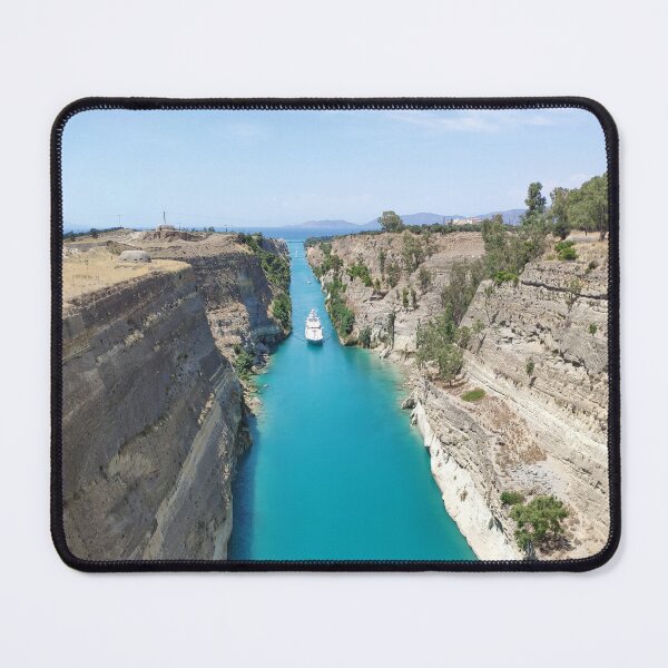 Item preview, Dramatic Corinth Canal Greece Summer View designed and sold by HiddenPlaces.