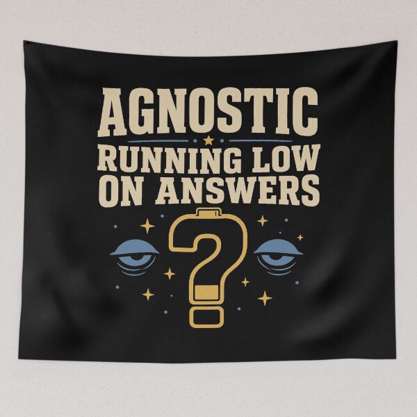 Item preview, Agnostic But Tired Funny Agnostic Gift designed and sold by AndreasMei.