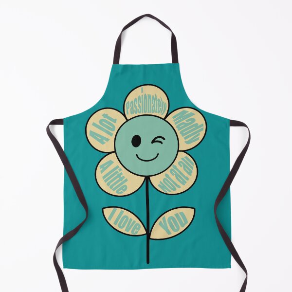 Item preview, I Love You - Beige Funny Flowers 96 designed and sold by StefanStudioArt.