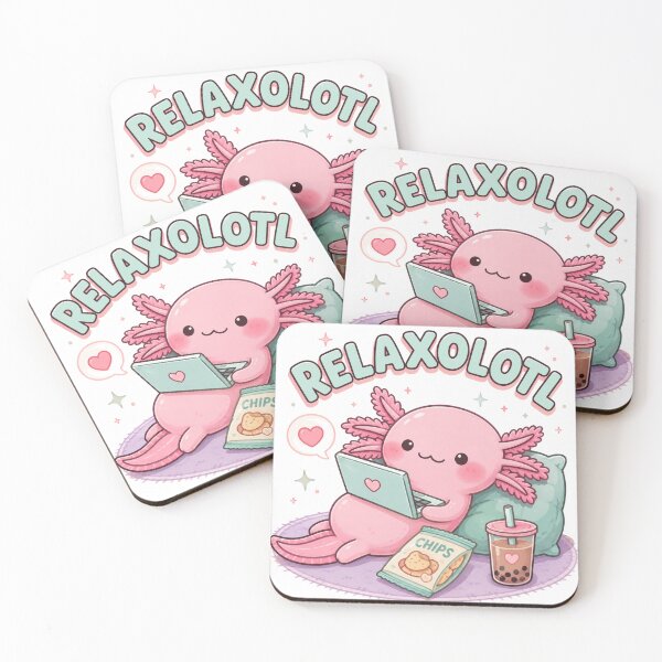 Item preview, Cute Relax A Lot Axolotl Funny designed and sold by SMARTKIT  DESIGNAGENCY.