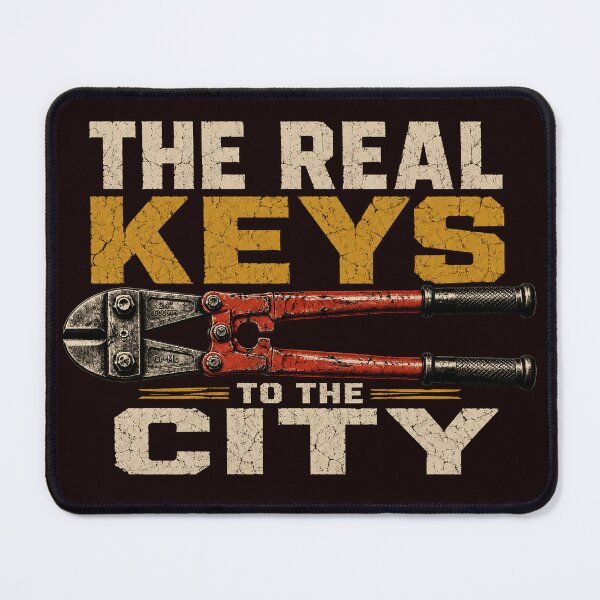 Item preview, The Real Keys To The City Bolt Cutter Humor designed and sold by Victor Shadehorn.