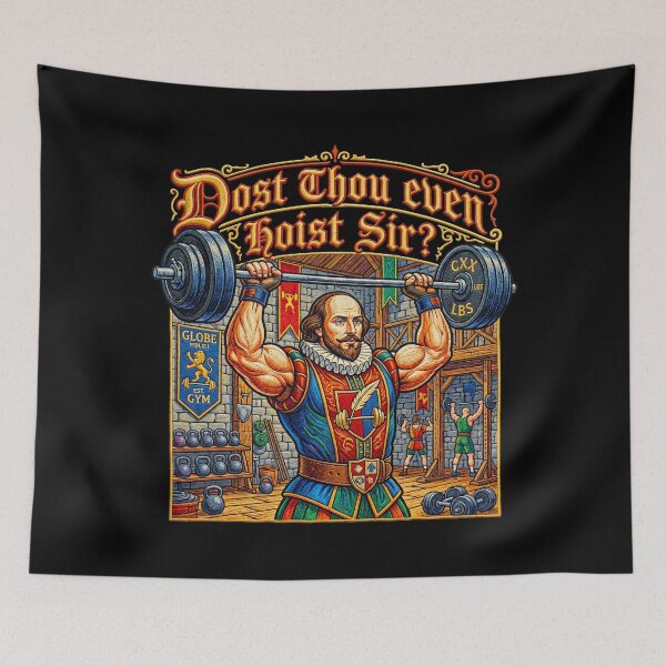Item preview, Dost Thou Even Hoist Sir Funny Shakespeare Gym Workout designed and sold by TeeARTHY.