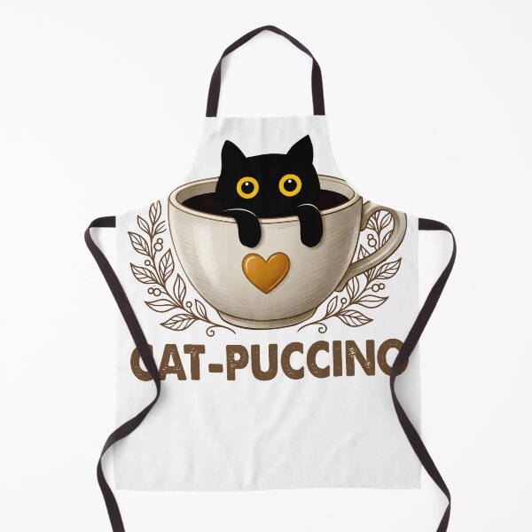 Item preview, Cat-puccino divertido café capuchino gato parodia designed and sold by PurrfectHome.