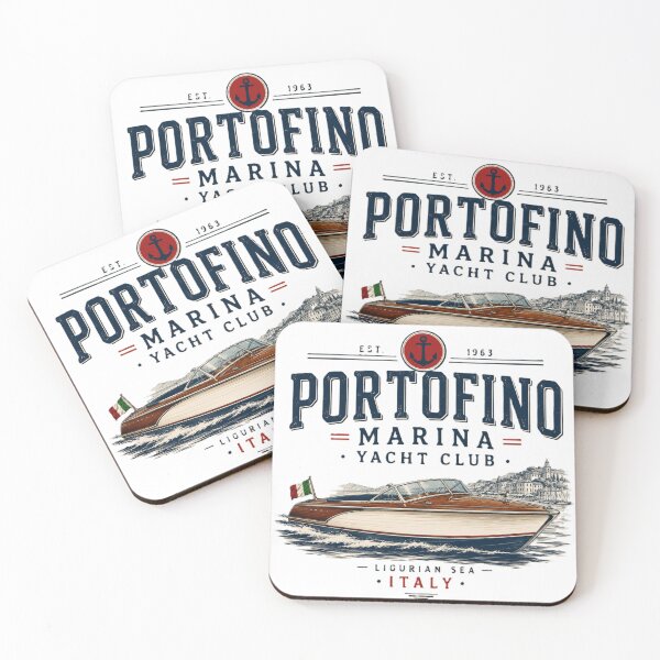 Item preview, Portofino Marina Vintage Boat | Italian Wooden Yacht Club Design designed and sold by Asfyi.