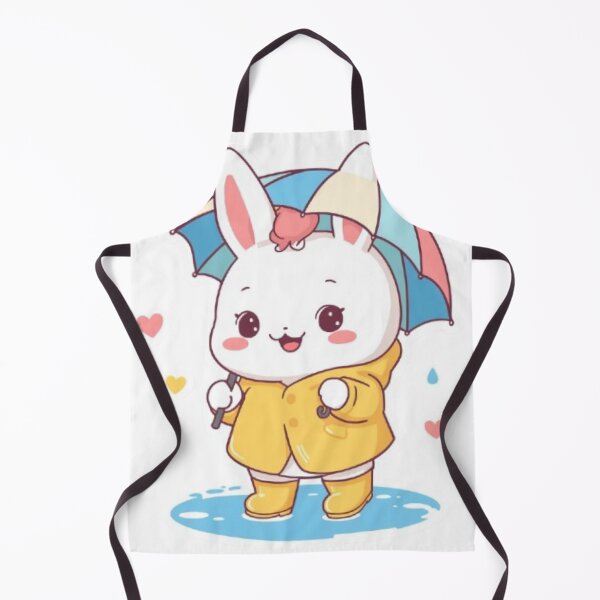 Item preview, Cute Bunny in Rain | Kawaii Rabbit Sticker designed and sold by Stylestickers55.