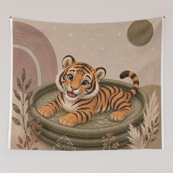 Item preview, Boho tiger designed and sold by MariaLouise-Art.
