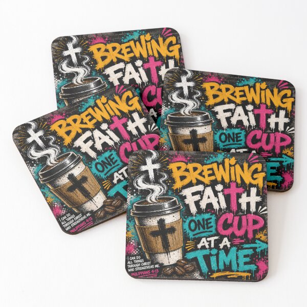 Item preview, Brewing Faith One Cup at a Time designed and sold by ButterflyHolly Resource.