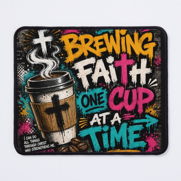 Item preview, Brewing Faith One Cup at a Time designed and sold by ButterflyHolly Resource.