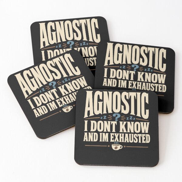 Aperçu de l'œuvre Agnostic But Tired Funny Agnostic Gift créée et vendue par AndreasMei.