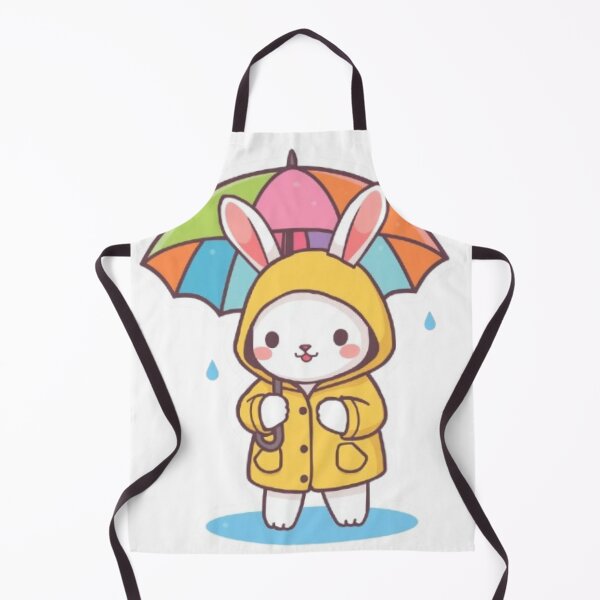 Item preview, Kawaii Rain Bunny Sticker | Cute Chibi Rabbit Gift designed and sold by Stylestickers55.