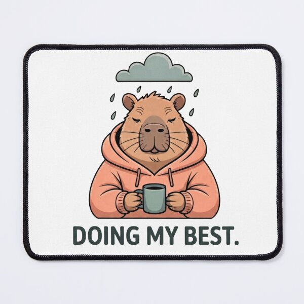 Item preview, Doing My Best Capybara | Cute Capybara| Funny Positive Affirmation | Cozy Animal Gift designed and sold by Softbear Atelier.