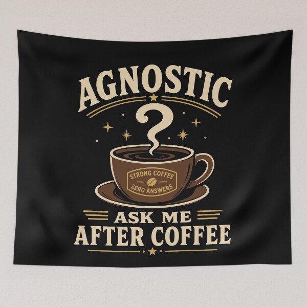 Item preview, Agnostic But Tired Funny Agnostic Gift designed and sold by AndreasMei.