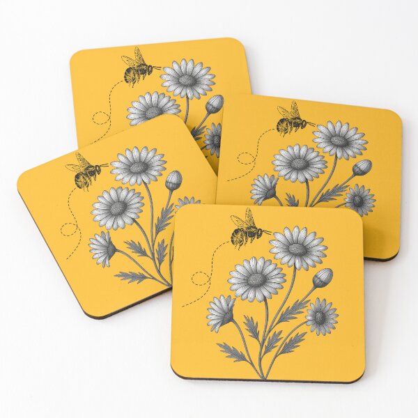 Item preview, Lispe Vintage Botanical Bee with Wildflowers designed and sold by Lispe-Designs.