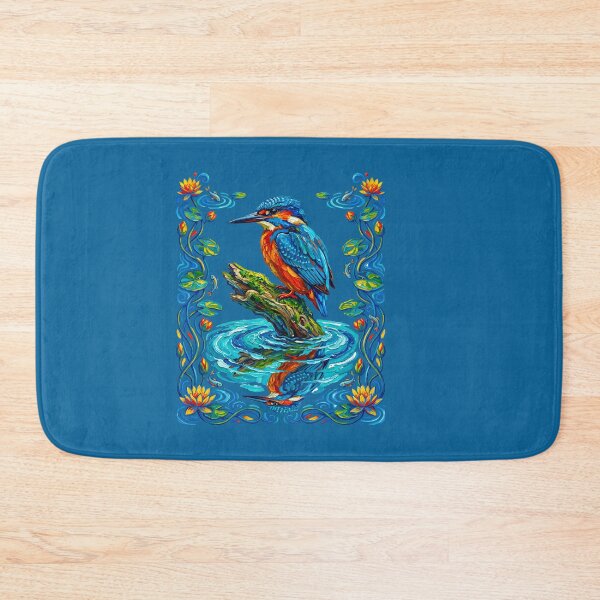 Item preview, Colorful Kingfisher Bird Water Reflection Wildlife designed and sold by TeeARTHY.