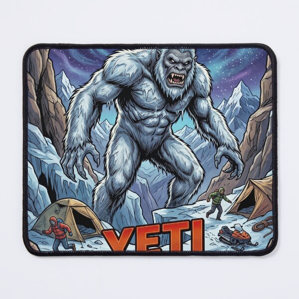 Item preview, The Yeti | Abominable Snowman Cryptid – Horror Comic Design designed and sold by redsharkuk.