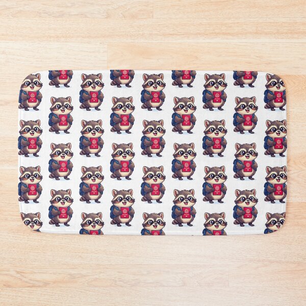 Item preview, Cute Raccoon Traveler Vacation Mode designed and sold by Fikuall.