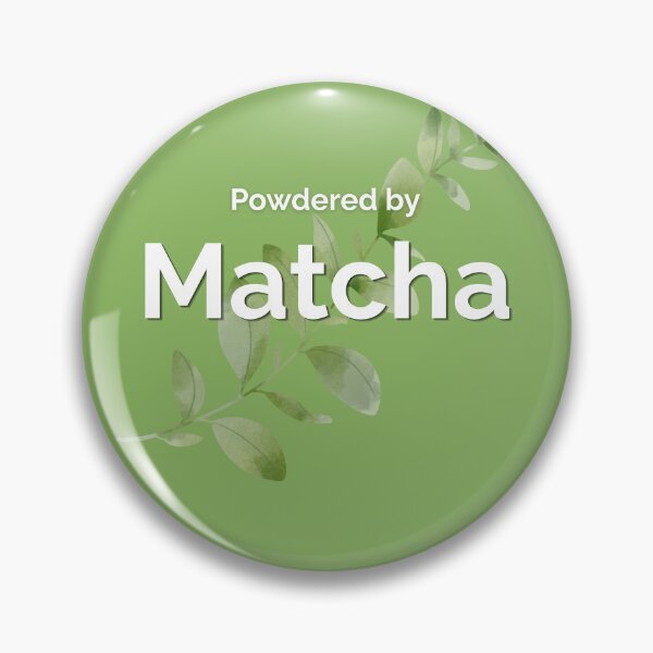 Item preview, Powered by matcha minimal green tea typography  designed and sold by Krishnacre8.