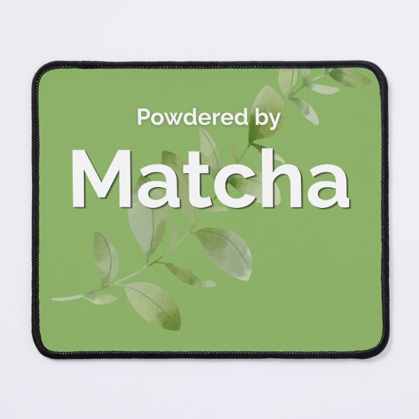 Item preview, Powered by matcha minimal green tea typography designed and sold by Krishnacre8.