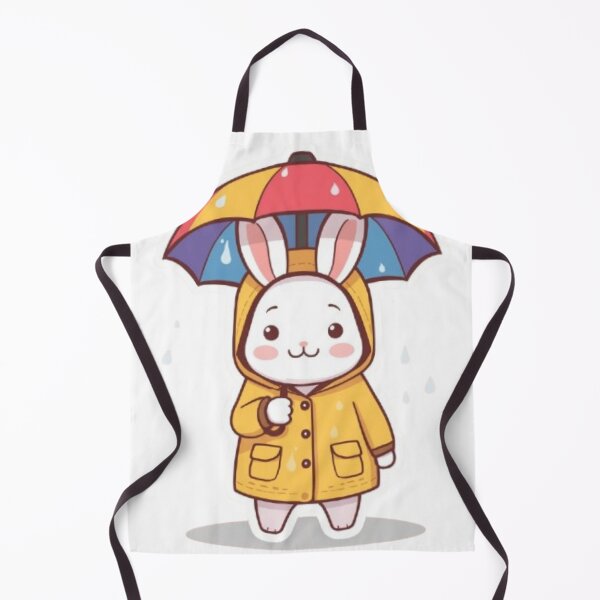 Item preview, Cute Bunny in Rain | Kawaii Rabbit Sticker designed and sold by Stylestickers55.