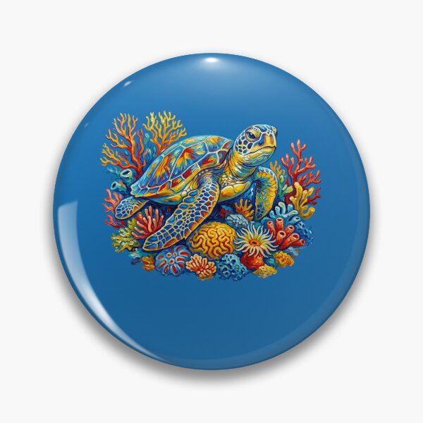 Item preview,  Colorful Sea Turtle Coral Reef Ocean Marine Life designed and sold by TeeARTHY.