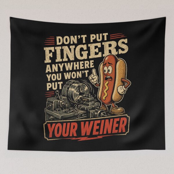 Item preview, Workshop Safety Weiner Warning Humor designed and sold by Victor Shadehorn.