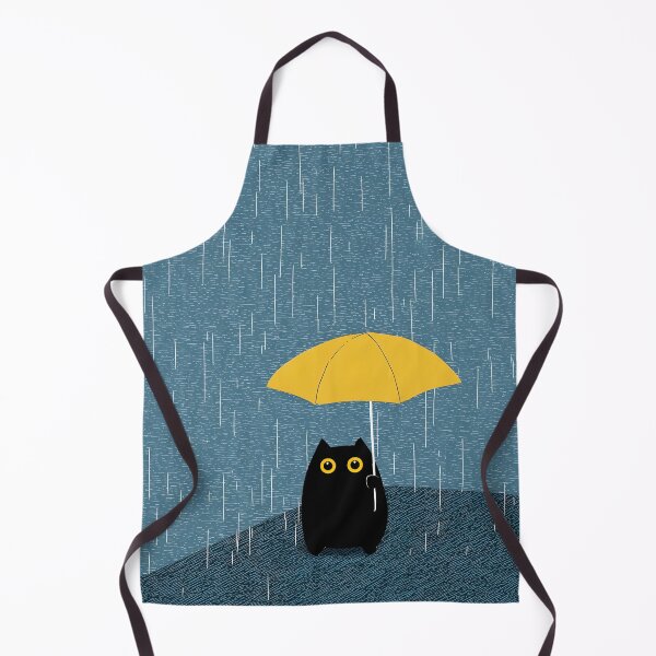 Item preview, Black Cat in Rain designed and sold by PurrfectHome.