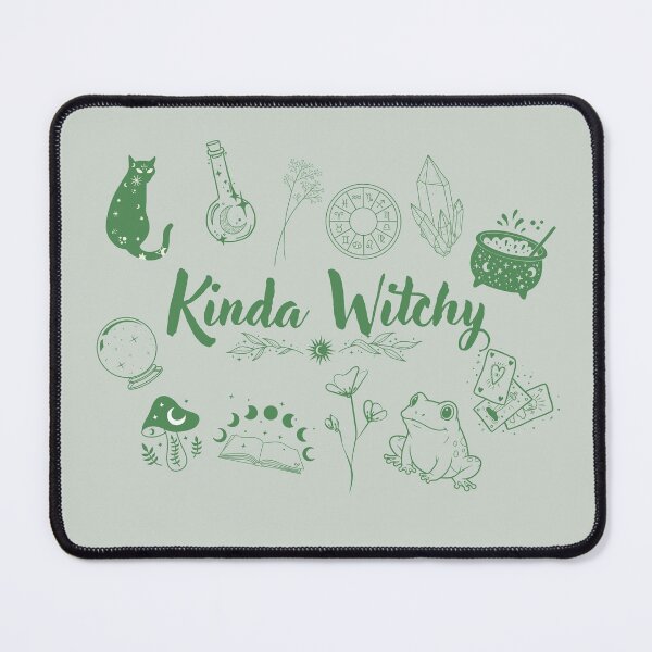 Item preview, Kinda Witchy with Green Monochrome Doodles designed and sold by JaymeOctober.