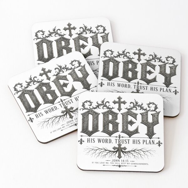 Item preview, OBEY | John 14:15 designed and sold by ButterflyHolly Resource.