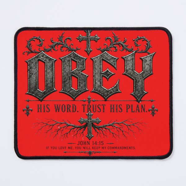 Item preview, OBEY | John 14:15 designed and sold by ButterflyHolly Resource.