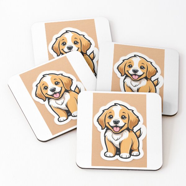 Item preview, Art - Cartoon Dog, Cheerful and Childlike Illustration designed and sold by AnimeShin.