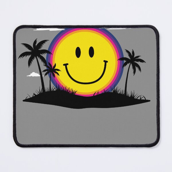 Item preview, Happy 70s Retro Smiley Face Sunset Beach Vibes Tropical Island designed and sold by SaltCreatives.
