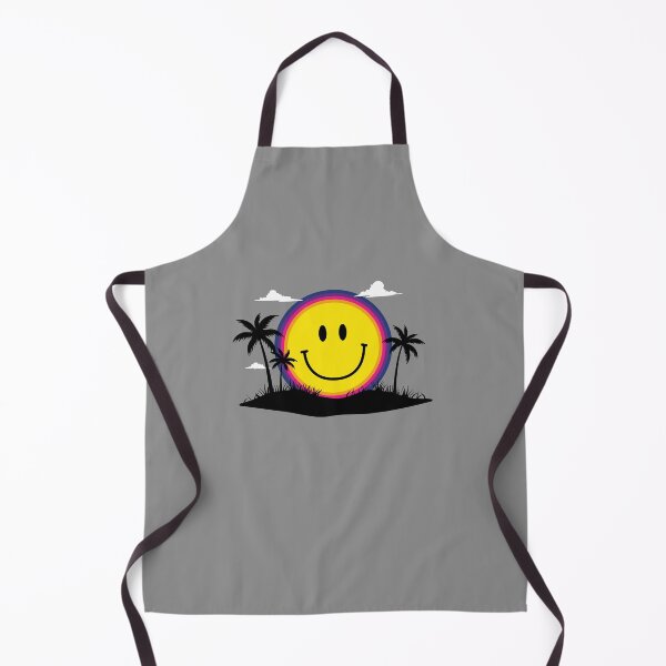 Item preview, Happy 70s  Retro Smiley Face Sunset Beach Vibes Tropical Island  designed and sold by SaltCreatives.