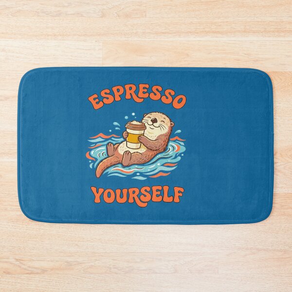 Item preview, Espresso Yourself Funny Otter Coffee Pun designed and sold by TeeARTHY.