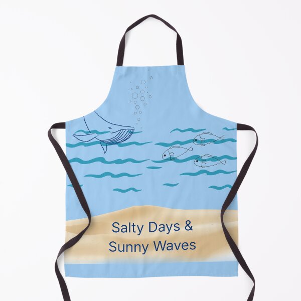 Item preview, Salty days and sunny waves retro summer typography designed and sold by Krishnacre8.