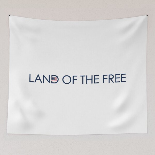 Item preview, Modern Minimalist Land of the Free Typography designed and sold by NiyaStudio.