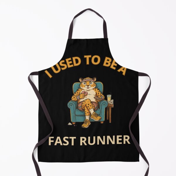 Item preview, I Used To Be A Fast Runner Funny Retro Cheetah designed and sold by Adrianzebrowski.