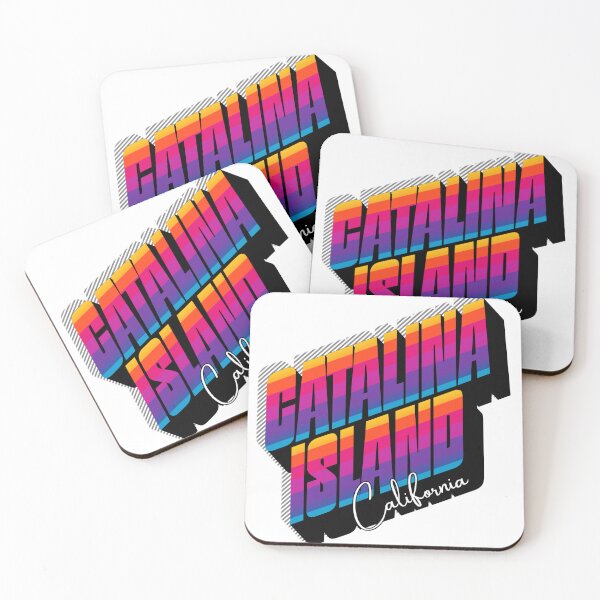 Item preview, Catalina Island California — Retro Sunset Text Design designed and sold by DonnaRaine.