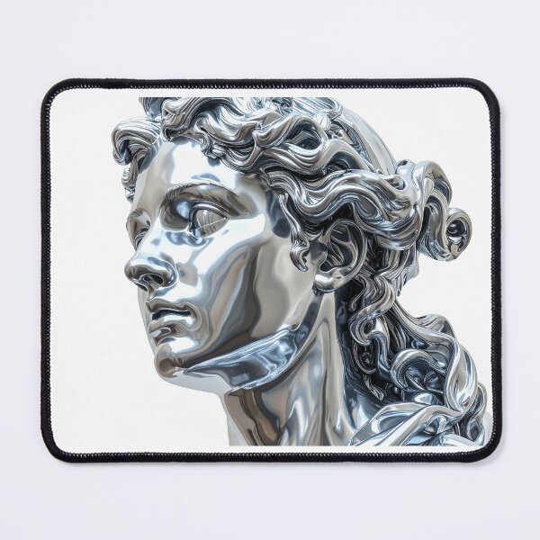 Item preview, Liquid Chrome Female Greek Bust Statue designed and sold by BetweenForms.