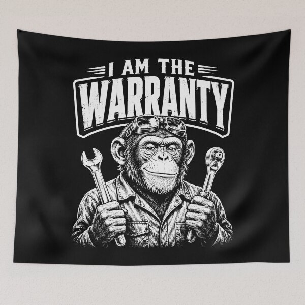 Item preview, I Am The Warranty Monkey Mechanic Humor designed and sold by Victor Shadehorn.