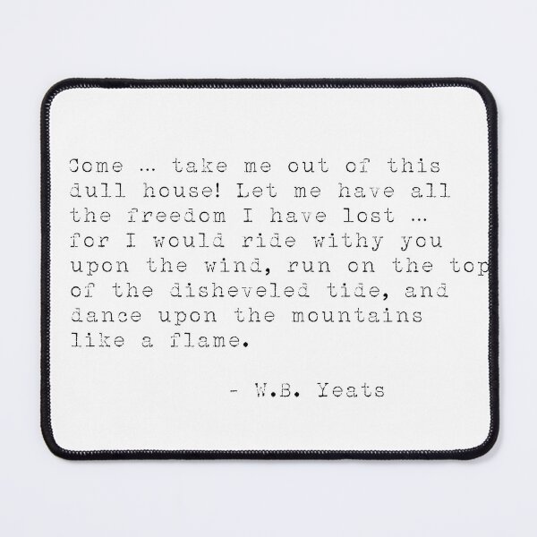 Item preview, W.B. Yeats designed and sold by The Slowest goat designs.
