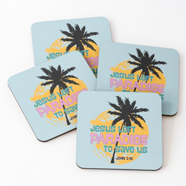 Item preview, Jesus Saves John 316  Love Tropical Paradise Summer Palm Tree Retro designed and sold by Forevermore.