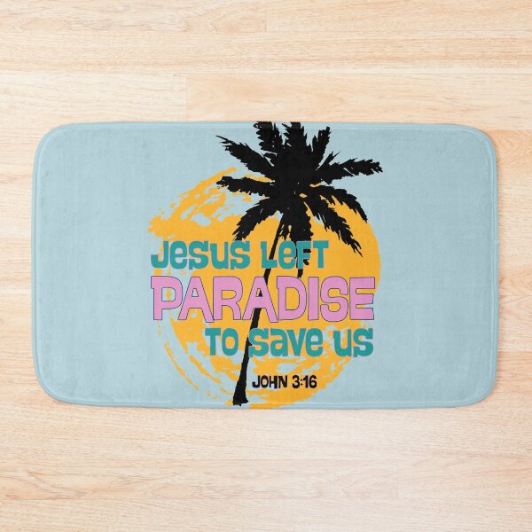 Item preview, Jesus Saves John 316  Love Tropical Paradise Summer Palm Tree Retro designed and sold by Forevermore.