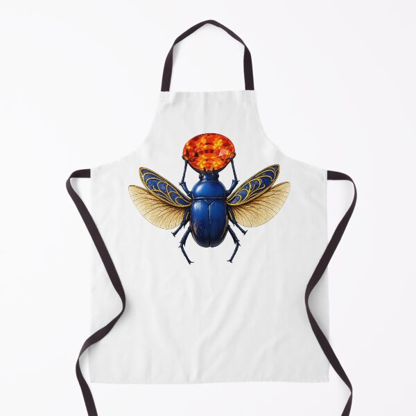 Item preview, Ancient Egyptian Winged Scarab – Khepri Beetle with Golden Wings, Pharaoh Symbol Art designed and sold by TuyaArts.