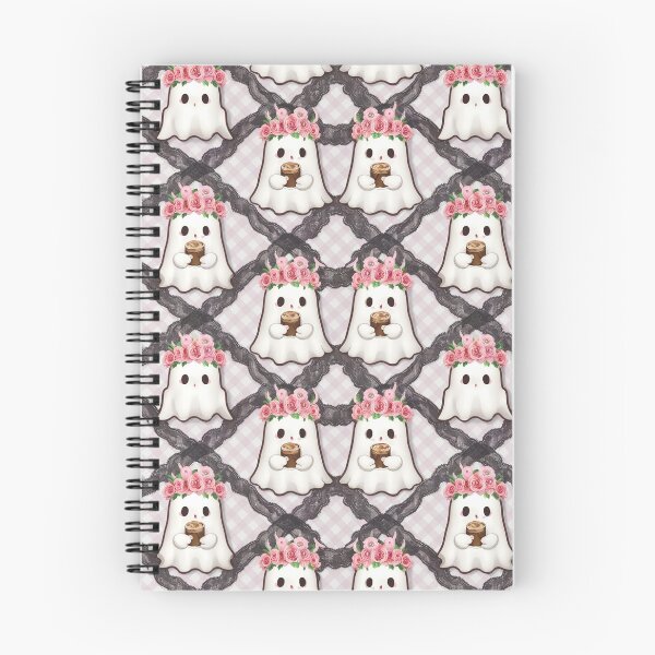 Item preview, Cute Coquette Ghost Coffee Flower Pattern designed and sold by NSB-Design.