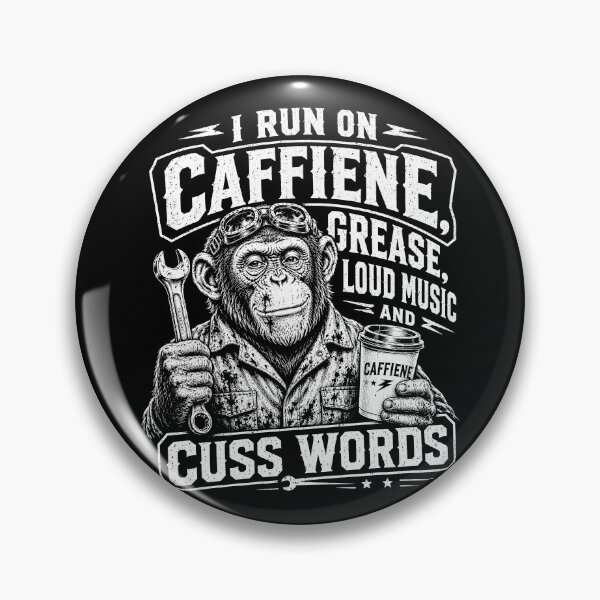 Item preview, Caffeine Grease Loud Music Monkey Mechanic designed and sold by Victor Shadehorn.