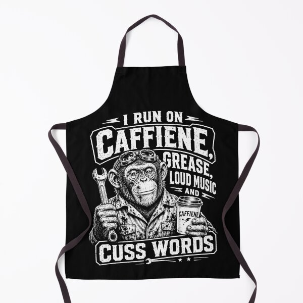 Item preview, Caffeine Grease Loud Music Monkey Mechanic designed and sold by Victor Shadehorn.
